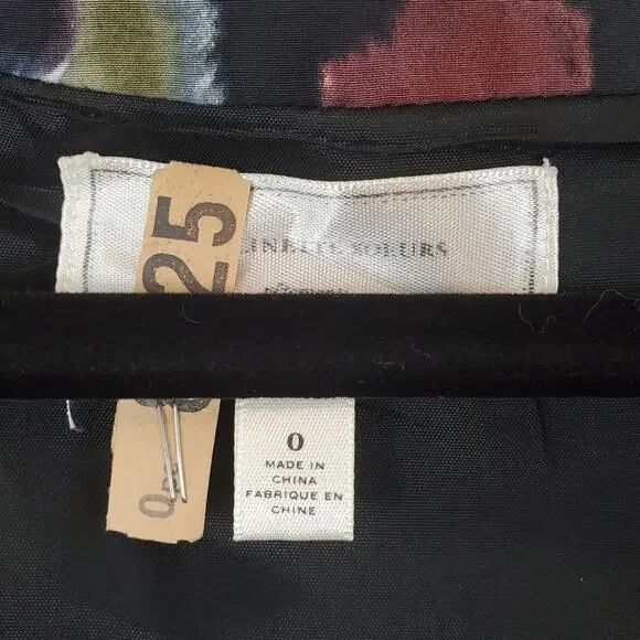 Anthropologie Moulinette Souers Silk Blend Floral Dress 0 - Picture 6 of 7